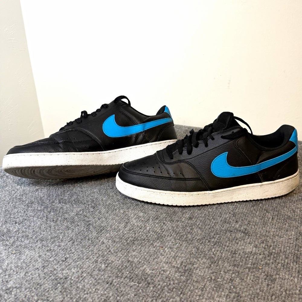 Nike Court Vision Next Nature Low Sneakers Black/White/Blue DH2987-005